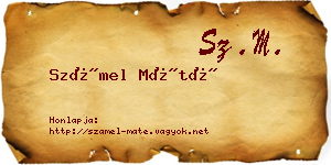 Számel Máté névjegykártya